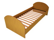 Кровати металлические с ДСП спинками для санаториев,  кровати оптом.