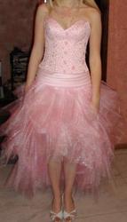 Продаю эффектное выпускное платье нежно-розового цвета 